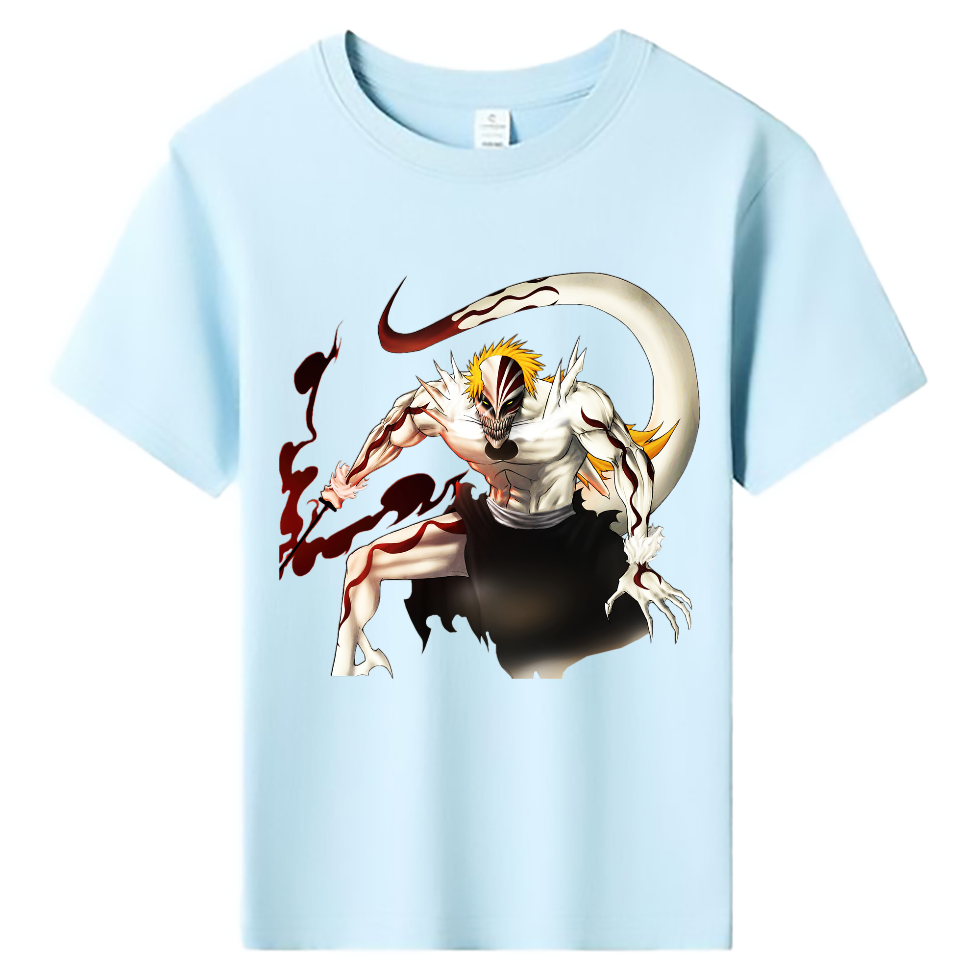 （画像用） ブリーチ 黒崎一護（くろさき いちご）BLEACH Kurosaki Ichigo 綿100％キッズTシャツ（フロントプリント）
